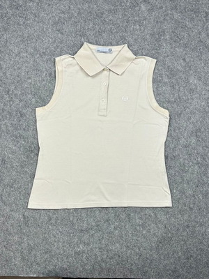 Sergio Tacchini sleeveless polo Large Vintage 90s Retro with a polo collar and buttons