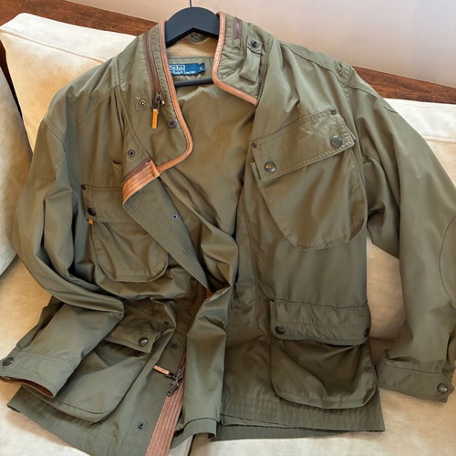 Polo Ralph Lauren Utility Jacket belted L like new, green