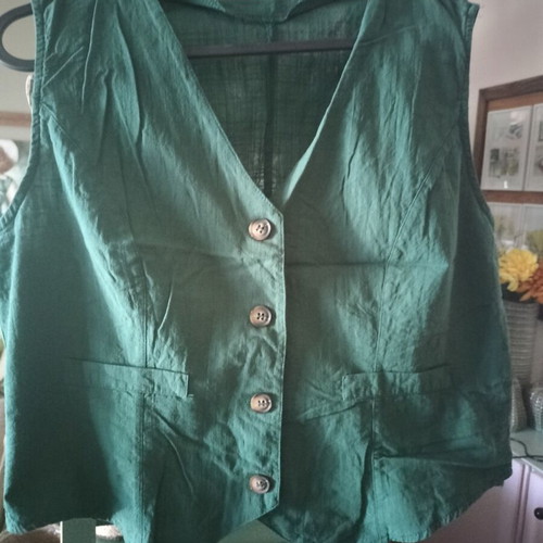 Set pants and vest green like new