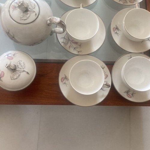 Porcelain tea set 17 pieces Fürstenberg new from 1950