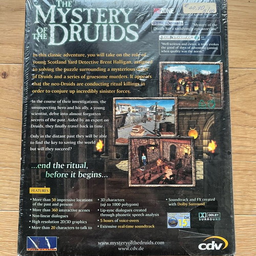 PC Game The Mystery of the Druids Big Box new, English edition