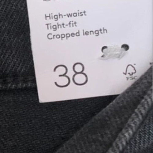 Mango jeans, black and grey, size M / 38 / 10