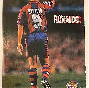 Ronaldo Nazario Ένθετο Αφίσα από περιοδικό Αφισόραμα Σε καλή κατάσταση Τιμή 5 Ευρώ