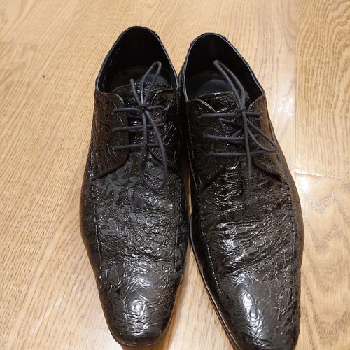 Men's leather shoes Bournazos No41 like new, black
