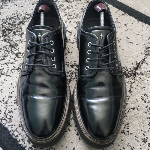 Cesare Paciotti elegant shoes used, size 44, black