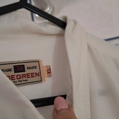 Men's white shirt short sleeve XL used