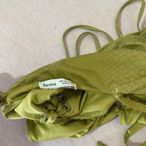 Bershka leather summer top new size M