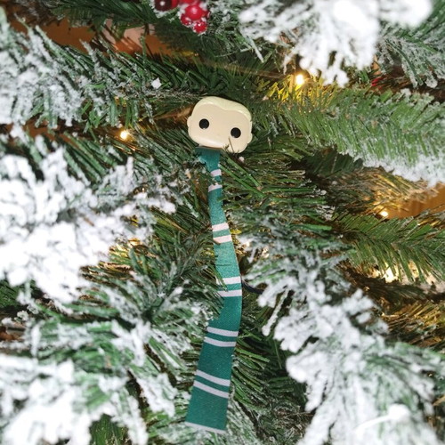 Harry Potter Draco figure with scarf like new