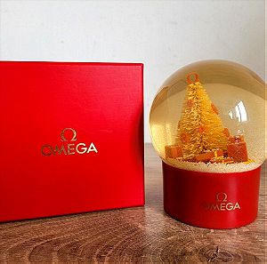 OMEGA Swiss made Διακοσμητικη Χριστουγεννιατικη χιονομπαλα