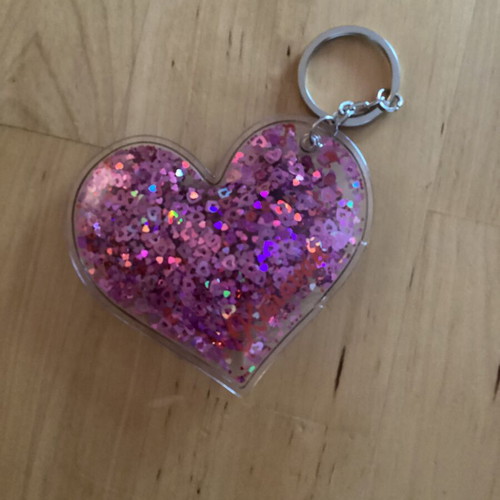 Karavan charm keychain pink new
