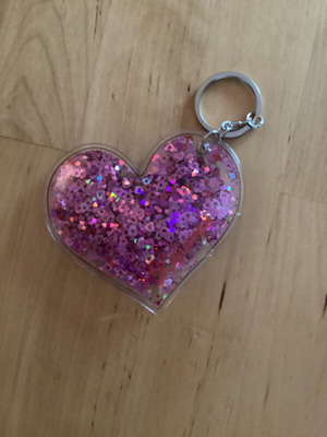 Karavan charm keychain pink new