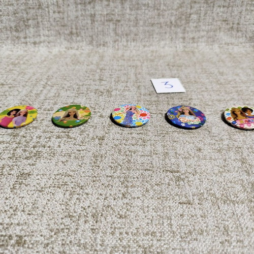 Barbie pins new, pack of 5