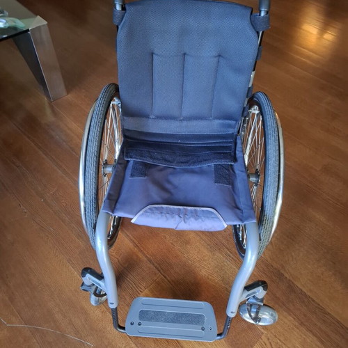 Meyra lightweight wheelchair with folding backrest