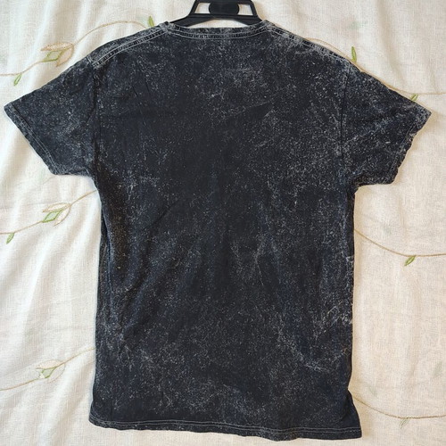Men's T-shirt Custom Motorcycles size S like new, black acid wash