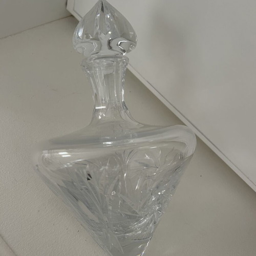 Vintage crystal carafe, 26cm height, 17cm diameter