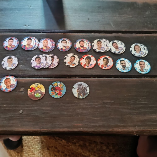 LaLiga Tazos caps season 2013/14 with Messi, Ronaldo, and more