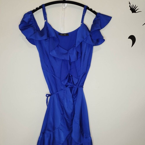 Royal Blue Mini Dress On Line like new, size M