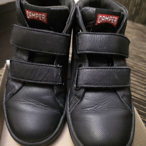 Camper leather boots kids size 28 used, black
