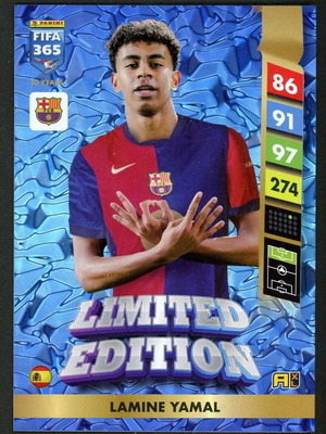 2025 FIFA 365 Adrenalyn XXL Lamine Yamal Limited Edition κάρτα σαν καινούργιο