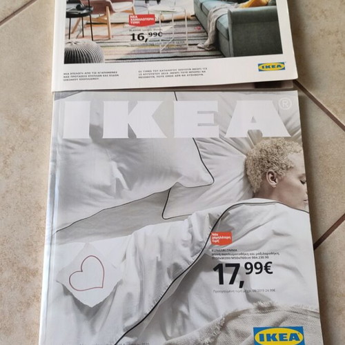 IKEA catalogs used, years 2018 and 2019 for Greece