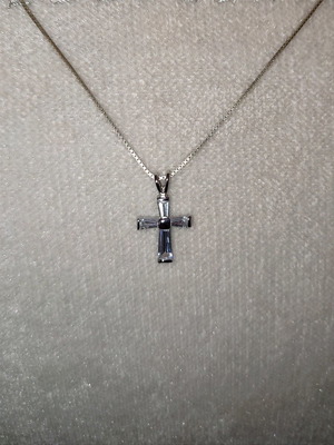 Silver cross 925 new, hammered silver