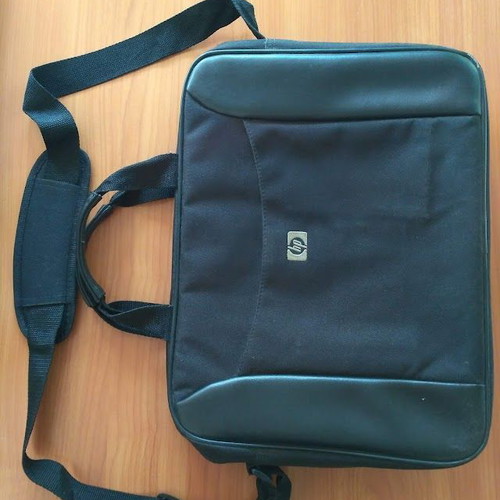 HP laptop bag used, black, 43x32 cm