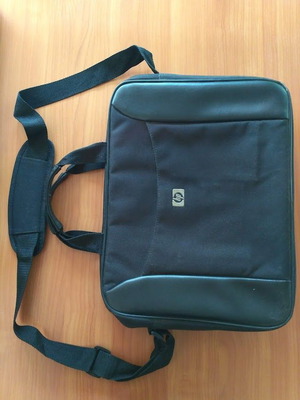 HP laptop bag used, black, 43x32 cm