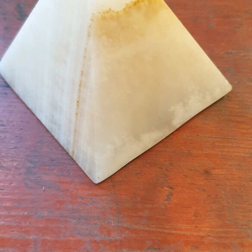 Alabaster pyramid like new