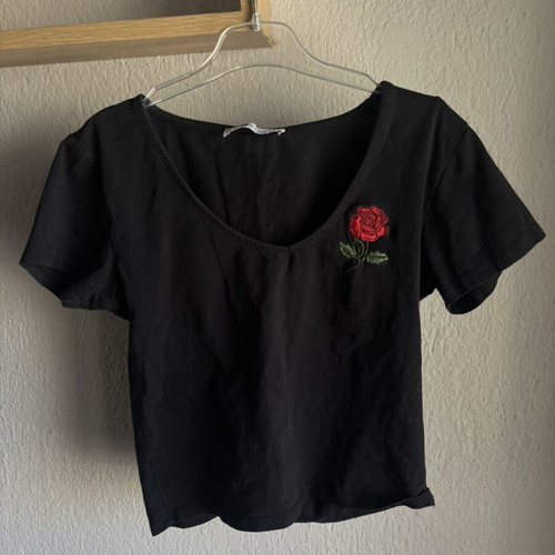 Black T-Shirt minimal fit like new, XS