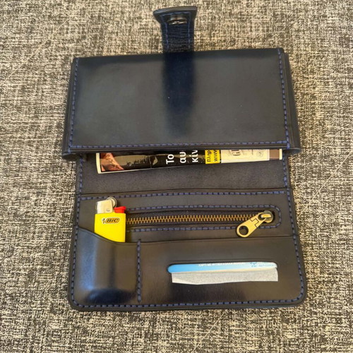 Leather tobacco case handmade, new