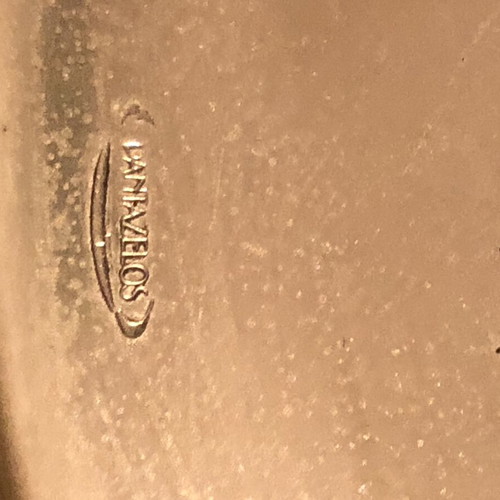 Silver Oval Tray vintage used, 42x32 cm