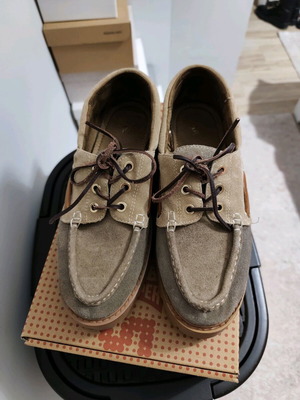 Zara Boat shoes като нови, естествена кожа suede, размер 39, бежово кафяви