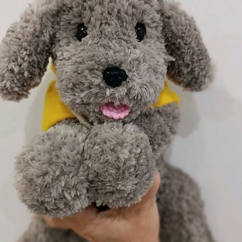 Handmade knitted puppy custom made