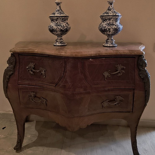 Egyptian handmade furniture with marble top like new