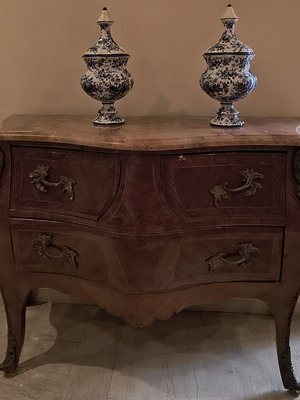 Egyptian handmade furniture with marble top like new
