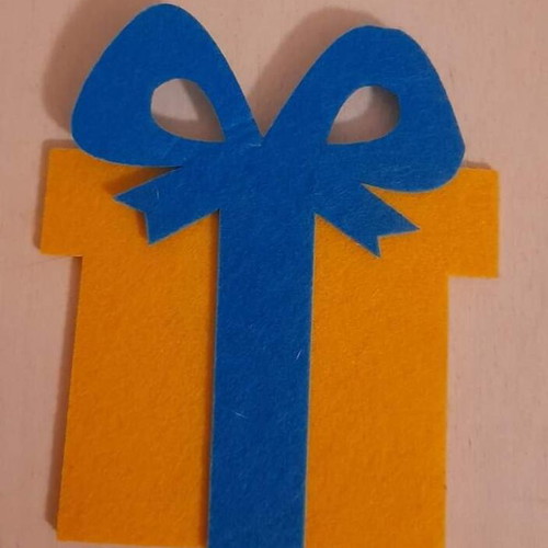 Christmas craft supplies used, pack of 5 felt pieces