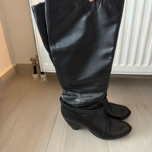 Bournazos leather boots used, black, size 39