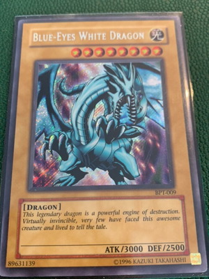 Blue-Eyes White Dragon BPT Secret Rare card like new