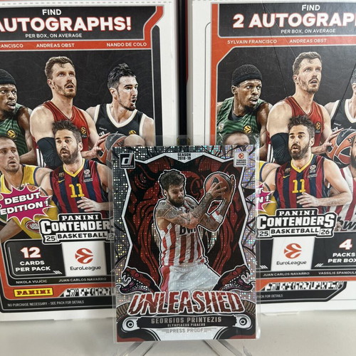 Georgios Printezis Unleashed Press Proof Laser Card 2024-25 Panini