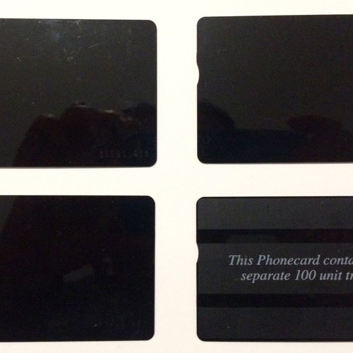 Magnetic phonecards from England used, pack of 4
