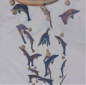 κρεμαστό διακοσμητικό μόμπιλο με δελφίνια