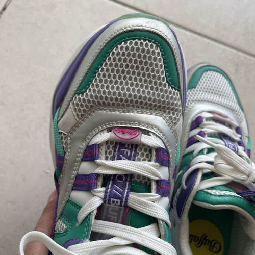 Buffalo vegan chunky sneakers size EU 37 like new, multicolor