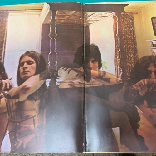 Black Sabbath record used, rock genre, worn cover
