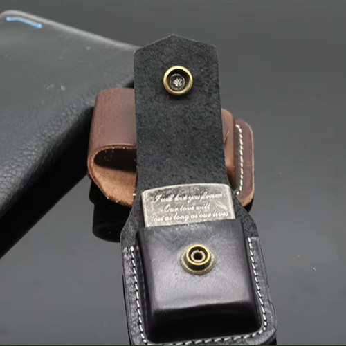 Leather lighter case Crazy Horse for Zippo lighters new