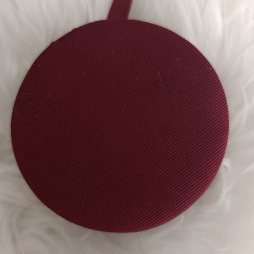Gucci Beauty round cosmetic case, burgundy