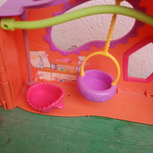 LPS Littlest Pet Shop 2007 Orange Club House Treehouse Playset