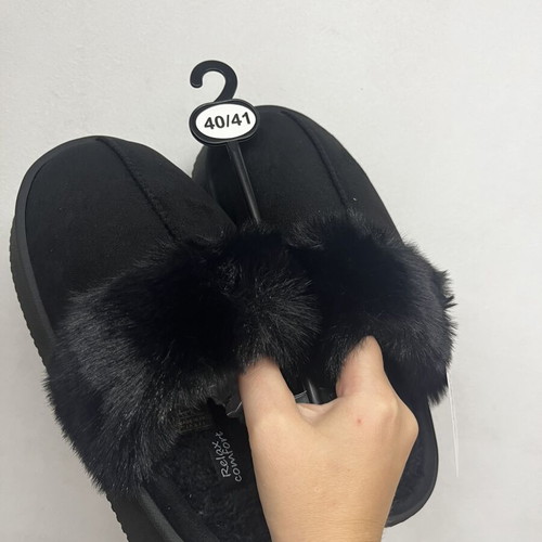 Slippers size 40/41, black