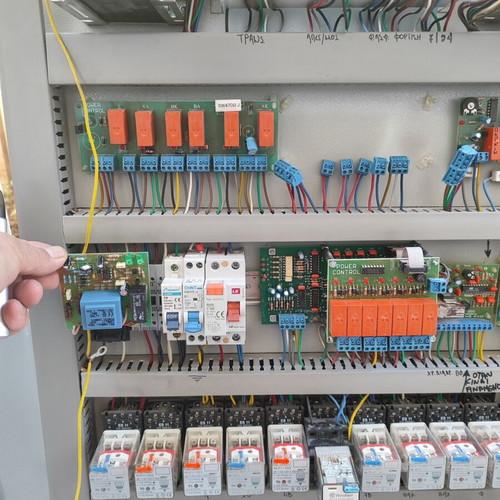 Industrial electrical control panel like new with contactors and relays