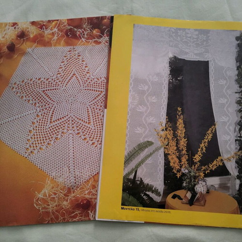 Diana vintage magazines used with embroidery and knitting ideas