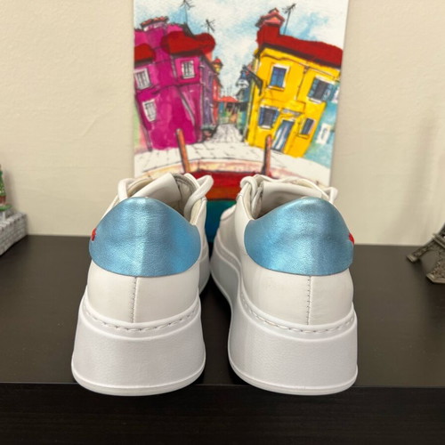 Gio+ women's sneakers new, white size 36 with stones and beads